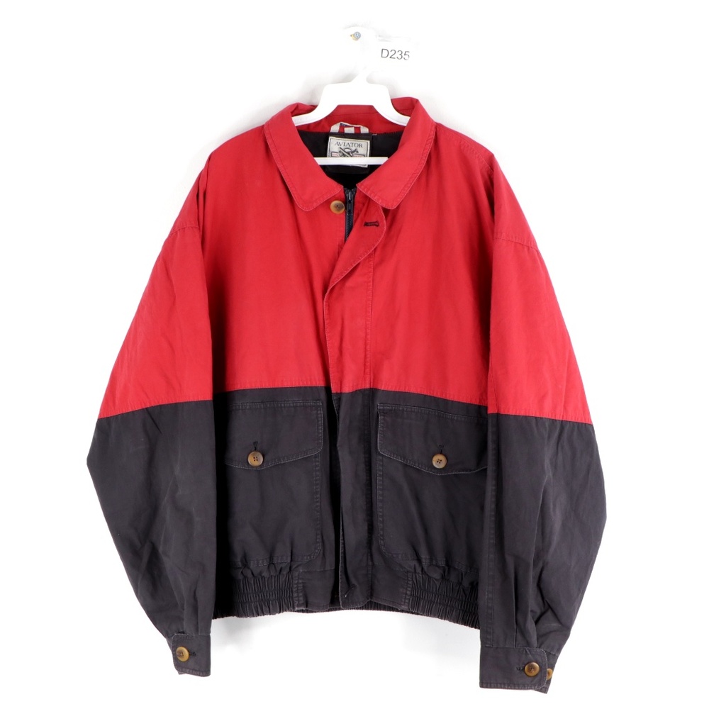 Vintage 90s Streetwear Color Block Bomber Jacket